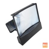 3D Curved Screen Magnifier for Cell Phone - 10 Inch