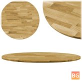 Wooden Desk Top with Round Base - 0.9
