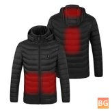 Electric Heated Vest Jacket Coat Warm - 4 Heating Area - Cloth Body