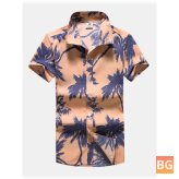 3D Printed Men's Beach Shirts - Hawaiian Style