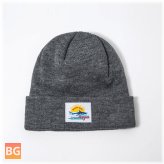 Solid Knitted Beanie Cap with Warm Feel and Elasticity