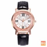 Watch with Roman Numerals - Fashion Rose Gold