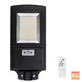 Solar LED Street Light with Remote and Waterproof Sensor for Outdoor Lighting
