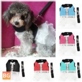 Soft Lace Oxford Fabric Dress Skirt Clothing Vest Harness for Pets