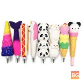 Slow-Rising Jumbo Pen Cap for Children - Animal with Toy Stress Relief