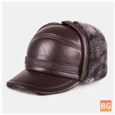 Winter Thicken Baseball Cap with Ear Protection, Hat Trapper