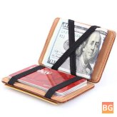 Carrying Wallet with Money Clip and Bus Card Slot