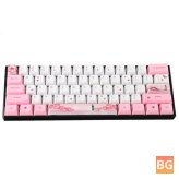 MechZone 72 Keys Girl Keycap Set - OEM Profile PBT Sublimation Keycaps for Mechanical Keyboards