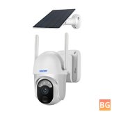 ESCAM Solar-Powered WiFi PTZ Camera with Intelligent Night Vision and Human Detection