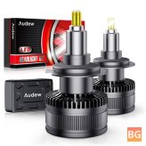AUDEW 360 LED Car Headlights - Bright, Waterproof, and Easy to Install