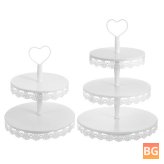 2-Tier Cake Stand for Tea Party and Wedding