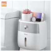 Double Roll Toilet Paper Holder with Wall Mount