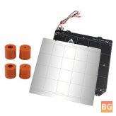 MK52 Magnetic Hot Bed Plate with Steel Plate and Silica Gel Column Kit for 3D Printer