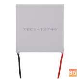 12V Thermoelectric Cooler (TEC) with Heatsink - 62mm x 62mm