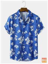 Short Sleeve Flowerprint Shirt