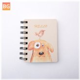 Kawaii Cute Animal Cartoon Rollover Coil Pencil Holder for NOTEPads School Office Stationery