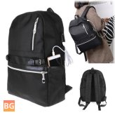 Waterproof Backpack with Built-in USB Charging Port and External Battery