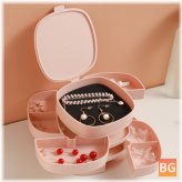 Desktop Cosmetic Storage Box for Girls - 4 Layers