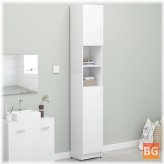 White Bathroom Cabinet (12.6"x10"x74.8")