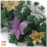 Glow in the Dark Flower Glitter leaves Party Decoration
