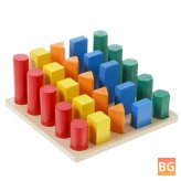 Wooden Toys for Kids - Shape and Color Learning