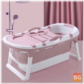 6866 Portable Folding Baby Bathtub with Surround Lock and Temperature Control