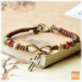 Ethnic Beads Cross Bracelet for Women