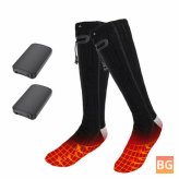 Camping Heating Socks - Rechargeable, Adjustable Temperature, Warm, For Men Women