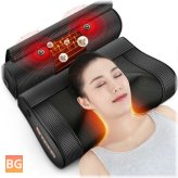 8D Dual Head Massage Pillow with Wormwood Heat and Intelligent Modes