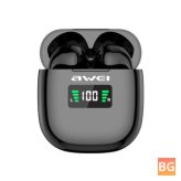 AUDIO-VIEWER T19P Bluetooth 5.0 Earbuds with Touch Control and Waterproof Headset