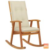 Rocking Chair with Cushions and Memory Foam