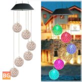 Solar Light, Wind Chime, Color Changing, Ball