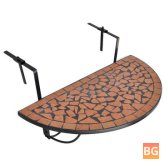 Terracotta Table with Hanging Balcony