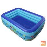 Thick Insulated Kids' Inflatable Pool - Fun for the Whole Family!