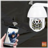 1080P Dome Camera with Night Vision and Audio - Two-Way