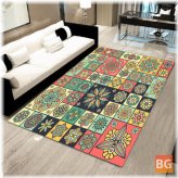 Carpet Rug for Home - Geometric Floor Mat with Rug