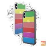Back Cover for iPhone X - Rainbow Scratch Resistant