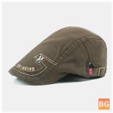 Best Quality Men's Cotton Embroidery Letter Metal Badge Adjustable Flat Hat Hat Forward Hat