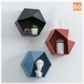Kitchen Shelf with Geometric Design - Food Storage Box