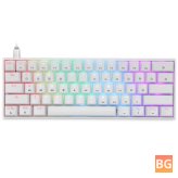 Mechanical Keyboard with 61 Keys - Hot Swappable Gateron Optical Switch and RGB Type-C