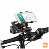 360° Rotation 2in1 Bicycle Cell Phone Holder - flashlight holder phone clip