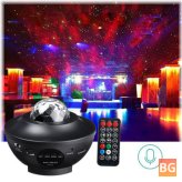 Rotating LED Projector Lamp with Remote Controller