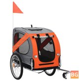 91764 Pet Bike Trailer - Big and Small Dogs Folding Storage - Detachable - Easy to Install - Breathable Protective Net