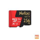 Netac P500 High Speed TF Memory Card for Camera, Recorder, Drone - 64GB/128GB/256GB