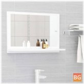 Bathroom Mirror White - 23.6