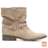 Women's Ankle Boots with a Comfy Buckle