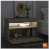 Sonoma Oak 24"x14"x16"Chipboard Cabinet with LED Lights
