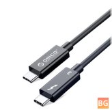 ORICO for Thunderbol 3 Cable - 100W PD3.0 8K 60HZ Video Output - for Samsung Galaxy S20 2020 MacBook Pro 2020