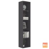 Gray Book Cabinet with 15.7