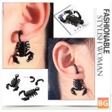 Scorpio Earrings for Halloween Party Decoration